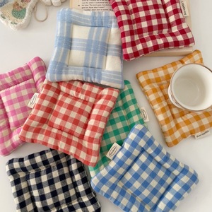 Nettes Muster Baumwolle Untersetzer Stoff Isolier kissen Tisch matte Tischs ets Home Decoration Küchen zubehör für Tasse - Product Image 5