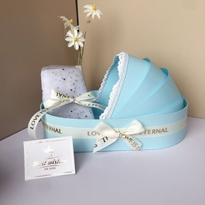<strong>Luxury</strong> Customized Logo Wholesale Cradle <strong>Flower</strong> <strong>Boxes</strong> for Bouquets With Ribbon Custom Logo Printed Preserved <strong>Flower</strong> <strong>Boxes</strong> - Product Image 1