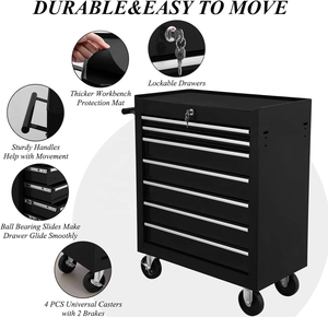 Chariot à outils roulant professionnel en acier avec poignée verrouillable confortable pour salon de coiffure, OEM ODM - Product Image 2