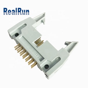 Mạ vàng dài khóa 2.54mm Pitch Dip kép Hàng thẳng ejector tiêu đề tiêu đề & dây vỏ sản phẩm - Product Image 2