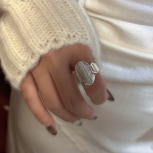 S925 argent Sterling rétro Simple Texture anneau Version coréenne Niche Design princesse coupe à la mode personnalité anneau pour - Product Image 5