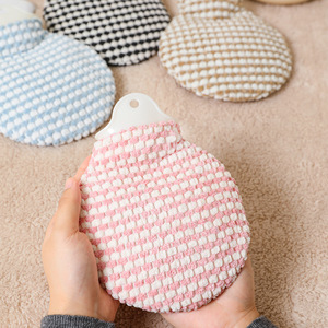 Bolsa de Agua Caliente con Funda de Felpa Gruesa Antiexplosión para Calentar Cintura, Abdomen, Útero y Manos, Varios Tamaños - Product Image 1