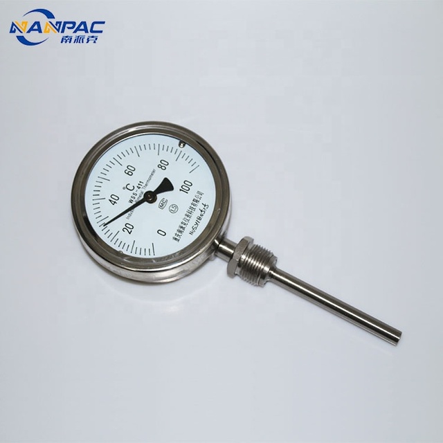 Thermometer WSS Thermometer Industrial 0-100c Bimetallic Thermometers