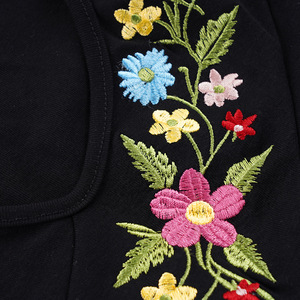 T-shirt a maniche corte ricamata colorata in stile etnico, nuova collezione estiva, top da donna slim che valorizza la <span class=keywords><strong>spalla</strong></span> - Product Image 6