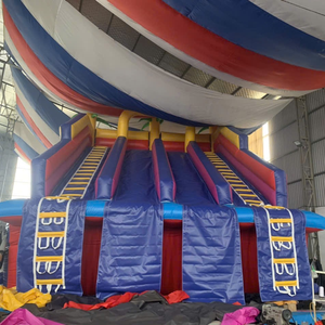 Tobogán Acuático Inflable con Casa de Brinco de 6m x 8m de Vietnam, Material de PVC para Aplicaciones de Juego, Fácil de Instalar, Ideal para Parques de Diversiones - Product Image 1