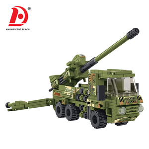 Set di Costruzioni Veicoli Militari 12 in 1, Modellino Fai-da-Te di Camion con Cannone e <span class=keywords><strong>Aereo</strong></span> da Combattimento, Gioco Educativo per Ragazzi - Product Image 2