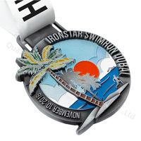 Médaille de récompense en métal moulé sous pression de haute qualité, plaquée or, pour marathon, course à pied, collection sportive, modèle personnalisé