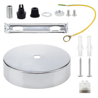 Kit de suspension pour luminaire vintage rose, plaque de recouvrement pour plafonnier et tous les accessoires de montage pour luminaires suspendus