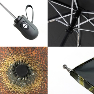 Parapluie pliable compact confortable à poignée, portable, 21 pouces, pour femmes, en pongee, ouverture automatique, impression personnalisée, petit et fin, pour les voyages - Product Image 6