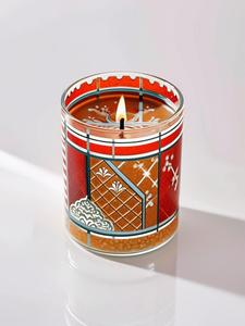 เทียนโหลแก้วสุดหรูขนาด10ออนซ์พร้อมโลโก้ตามสั่งสำหรับคริสต์มาส - Product Image 3