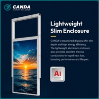 Écran d'affichage numérique LCD haute luminosité 3000 Nits pour vitrine avec animation pour la publicité en magasin de détail (OEM)