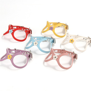 Arnés para mascotas de cuero PU ajustable de lujo 2025, chaleco ecológico sin tirones para perros y arnés de cinturón para cachorros y perros que caminan - Product Image 6