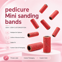 Bandes de ponçage pour perceuse à ongles avec logo personnalisé pour les fournitures de salons de manucure professionnels, fabricant de marques privées
