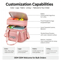 Sac isotherme pour déjeuner, imperméable, portable, sac de pique-nique, OEM ODM, logo personnalisé, couleur personnalisée