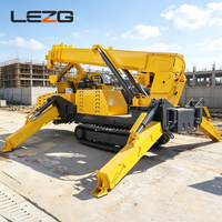 Grue araignée pour l'installation de maisons préfabriquées, capacité de levage de 2 tonnes à 6 tonnes, rayon de levage flexible pour bâtiments modulaires