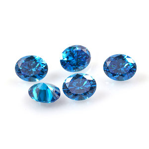 Pierre en zircon cubique de forme ovale de couleur bleu <span class=keywords><strong>borland</strong></span>, prix au carat pour la fabrication de bijoux, vente en gros - Product Image 6