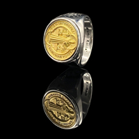 Bague Crucifix Catholique Saint Benoît pour Hommes, Élégante en Acier Inoxydable, Bijou Religieux Jésus Exorciste
