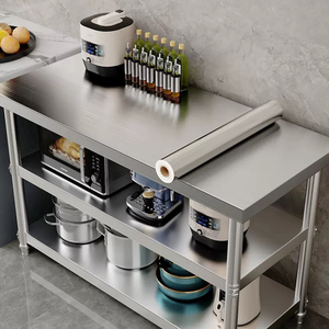 Pegatina de pared cepillada plateada, estufa de cocina, refrigerador, elevador, puerta, renovación, <span class=keywords><strong>papel</strong></span> <span class=keywords><strong>tapiz</strong></span> - Product Image 2