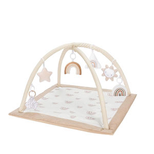 MaiBeiBi-Alfombra de juego para bebés, tapete grande de lujo para gimnasio con 6 juguetes y <span class=keywords><strong>12</strong></span> tarjetas de hito para bebés y niños pequeños - Product Image 1