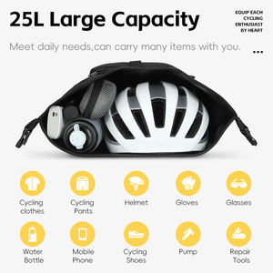 Sac à dos de vélo WEST BIKING 25L, sacoche simple réfléchissante pour randonnée et cyclisme, sacoche de vélo imperméable pour activités de plein air - Product Image 3