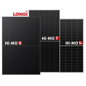 Panneaux solaires Longi Hi-Mo7 haute efficacité 580W, modules photovoltaïques Longi Himo 7 bifaciaux 560W 565W 570W 575W 585W 590 Watts - Product Image 1