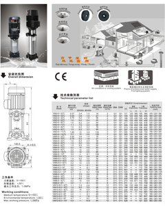 SUOU VM2-9-8(T) 1.5KW ปั๊มหอยโข่งแบบหลายขั้นตอนแนวตั้งทนต่อการกัดกร่อน, ปั๊มน้ำขนาดเล็กพลาสติกวิศวกรรม - Product Image 2