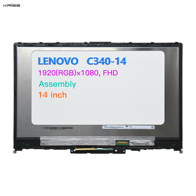 -IdeaPad C340-14 14.0 Slim IPS N140HCA-EA3 Laptop LCD Display Screen Assembly 1920*1080 FHD 30 Pins 100% SRGB New Business