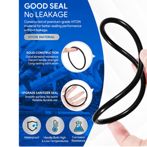 R0586300VITON แหวนยางโอริงสำหรับเปลี่ยน สำหรับ Zodiac Nature 2 Filter 2 แพ็ค ซีลยาง อุปกรณ์สระว่ายน้ำ - Product Image 4