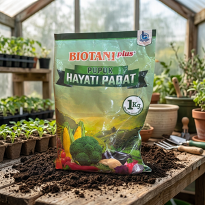 Biotani Plus Organic Microbial <b>Soil</b> Amendment Powder Fertilizer 1Kg for <b>Vegetable</b> Garden Indonesian Origin for Grain Crops - Product Image 1