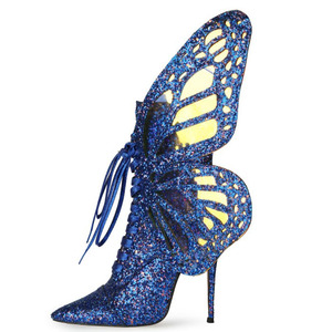 Bottes pour femmes à talon fin et haut, avec fermeture éclair latérale, tige scintillante, bout pointu, hauteur mi-cuisse, pour soirée - Product Image 1