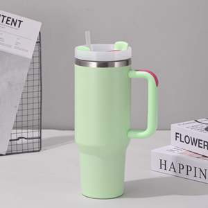 Wholesale Custom Insulated Beer Tumbler Double Wall Stainless Steel 40oz Mugs Tumbler with Handle American Style - Product Image 2