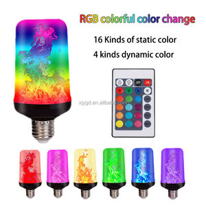 Avec cette <span class=keywords><strong>ampoule</strong></span> <span class=keywords><strong>LED</strong></span> à effet de flamme polyvalente offrant une simulation réaliste du feu, des options multicolores RVB et une télécommande - Product Image 6