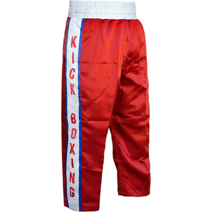 Pantalones de Kickboxing de Poliéster de 140g al por Mayor, Shorts de Boxeo con Cintura Elástica, Pantalones de Entrenamiento Personalizables para MMA, Muay Thai, Judo - Product Image 1