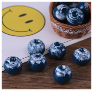 Vente en gros de miniatures de fruits et légumes 3D en résine bleuets pour porte-clés, jouet éducatif pour enfants, idéal pour l'apprentissage et la <span class=keywords><strong>cuisine</strong></span> - Product Image 3