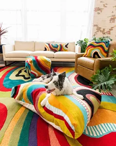 Materasso <span class=keywords><strong>Ortopedico</strong></span> Ibrido per Animali Domestici, Letto per Cani Impermeabile con Schiuma Memory Rinfrescante, Spessore 5 Pollici, Fodera Rimovibile, Convertibile, Taglia Media - Product Image 6