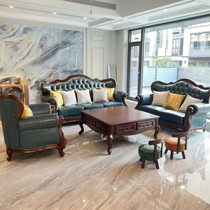 <span class=keywords><strong>2025</strong></span> thiết kế mới rắn gỗ da phòng khách <span class=keywords><strong>sofa</strong></span> 123 kết hợp cao cấp biệt thự sang trọng hoàn chỉnh bộ đồ nội thất - Product Image 2