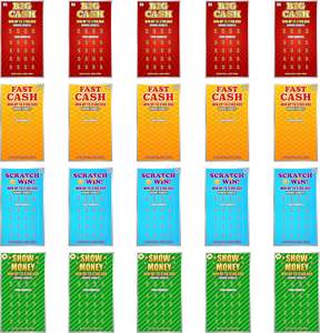 Kartu Gosok Personalisasi yang Dapat Disesuaikan, Tiket Gosok, Kartu Kertas, Kartu Lotere untuk Menang Seketika - Product Image 2