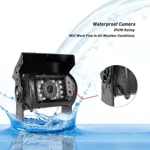 GreenYi DC 12 ~ 24 V Auto-Parkkamera IR Nachtsicht wasserdichte Rückfahrkamera mit 10 M 15 M 20 M RCA-Videoaufnahme für Bus Lkw - Product Image 3