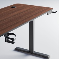 Bureau d'ordinateur de jeu moderne pliable à hauteur réglable électrique avec porte-gobelet pour la maison, la chambre, le bureau et l'étude