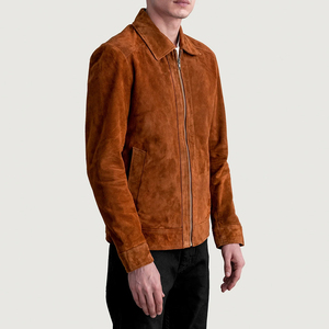 New Design Winter Men <b>Suede</b> <b>Leather</b> <b>Jacket</b> With Zipper Customized Color & Logo High Quality Wholesale Prices <b>Leather</b> <b>Jacket</b> - Product Image 6