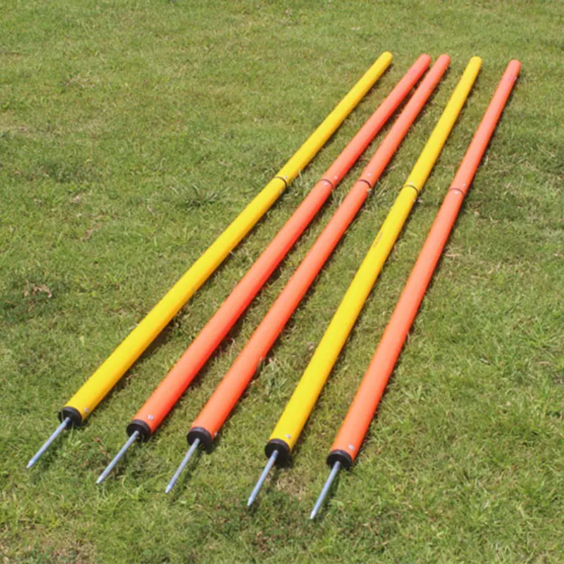 Draagbare Behendigheidstraining Pole Behendige Stick Voor Voetbaltraining Coaching Stick Marker Pole Behendigheid Slalomstokken