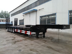 Truckpillar, fabricant chinois, semi-remorque surbaissée à 4 essieux, 45 pieds/16,5 m, en acier, pour le transport d'équipements lourds, capacité de 30000 kg - Product Image 5