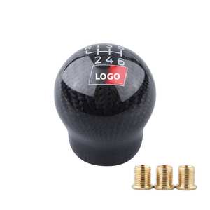 ロゴ付きトヨタカロラGT86GR86用の新しい6スピードレーシング自動カーボンファイバーギアディルドシフトノブ - Product Image 3