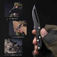 Couteau pliant tactique de survie en acier inoxydable, couteau de poche pour le camping, la chasse, l'outdoor, l'industrie, le bricolage, l'EDC, portable