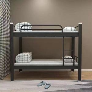 Thép giường tầng <span class=keywords><strong>bunk</strong></span> khung với giường đôi cho người lớn ký túc xá phòng ngủ căn hộ trường học bệnh viện khách sạn - Product Image 2