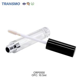 Tubes à gloss à lèvres ronds noirs personnalisés, vides, transparents avec bouchon à vis pour l'emballage de baumes à lèvres et de fards à joues - Product Image 3