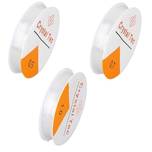 Accessoires de décoration DIY : <span class=keywords><strong>fil</strong></span> élastique <span class=keywords><strong>transparent</strong></span> blanc pour perles, cordon pour bijoux, <span class=keywords><strong>bracelet</strong></span> et collier, ligne de pêche - Product Image 5