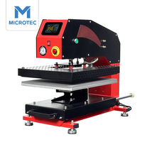 Mesin Press Panas Pneumatik Otomatis MICROTEC APD-20 16x20 Inch 40x50 cm, Tekanan Tinggi, Sistem Tarik Otomatis, untuk Kaos, DTF, Sublimasi