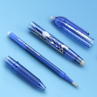 Stylos gel effaçables de marque originale P-ilot FriXion LFB-20EF, pointe fine 0,5 mm, encre noire/bleue/rouge