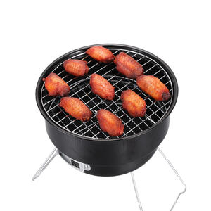Parrilla Portátil Plegable para Exteriores, Horno de Hielo Redondo de 26 cm, Resistente al Viento y a la Oxidación, Equipo de Cocina para Camping con Tapa YZ-C3 - Product Image 3